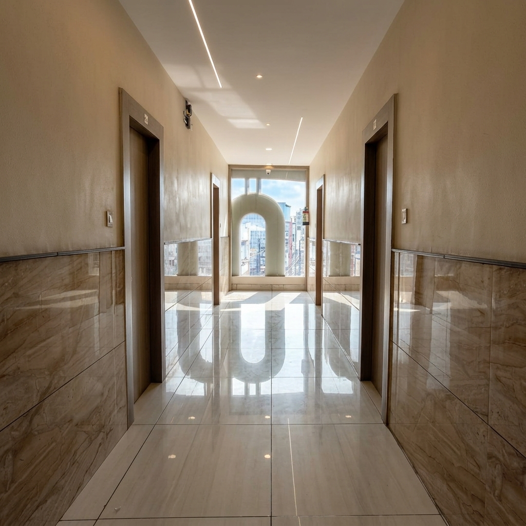 Premium Light Marble Lobby